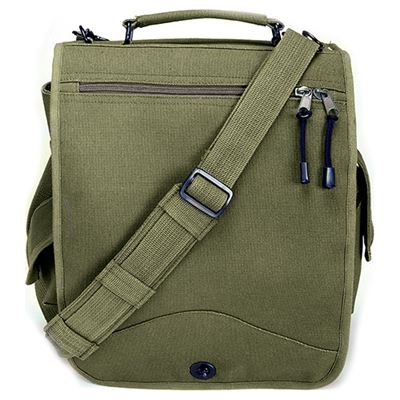 Torba VINTAGE M-51 na ramię 30 x 35 x 15 cm ZIELONA