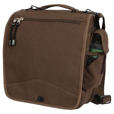 Torba VINTAGE M-51 na ramię 30 x 35 x 15 cm BRĄZOWA