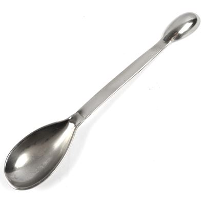 Łyżka miarowa ze stali nierdzewnej, dwustronna 185 mm - 1,5/5 ml