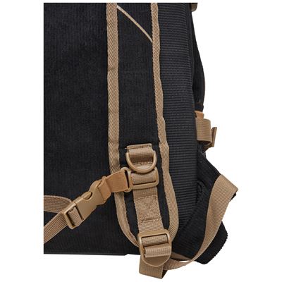 Plecak LOUIS CORD LAPTOP 20 litrów CZARNY