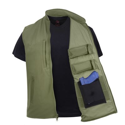 Kamizelka CONCEALED CARRY softshell ZIELONA