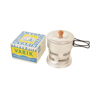 Kieszonkowa składana kuchenka spirytusowa „VAŘÍK” aluminiowa