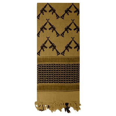Szalik SHEMAGH CROSSED RIFLES 107 x 107 cm COYOTE