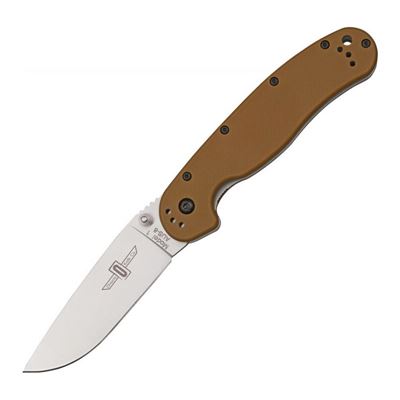 Nóż ONTARIO RAT-1 z satynowym ostrzem COYOTE