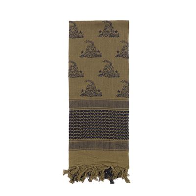 Szalik SHEMAGH 107 x 107 cm GADSDEN SNAKE GREEN