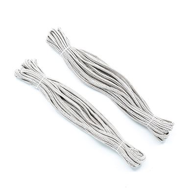 Šňůra pletená ozdobná "ŠUJTÁŠ" STŘÍBŘITÝ NV 5mm (2x10m)