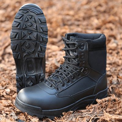 Buty TACTICAL 9 dziurki CZARNE