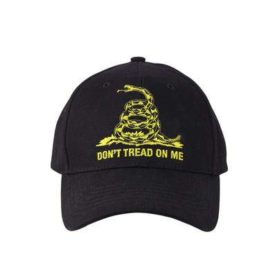 Czapka baseballowa DON'T TREAD ON ME CZARNA