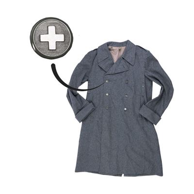 Kabát švýcarský vlněný dvouřadé knoflíky