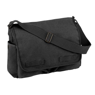 Torba na ramię VINTAGE 38 x 28 x 15 cm CIEMNY SZARY