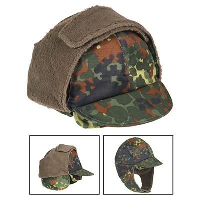 Czapka zimowa BW z daszkiem FLECKTARN używana