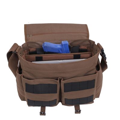 Torba na ramię CONCEALED CARRY Messenger BRĄZOWA