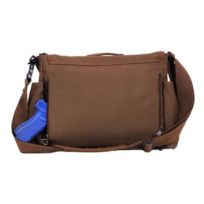 Torba na ramię CONCEALED CARRY Messenger BRĄZOWA