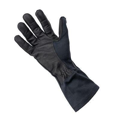 Rękawice pilotażowe BW aramid/skóra CZARNE używane
