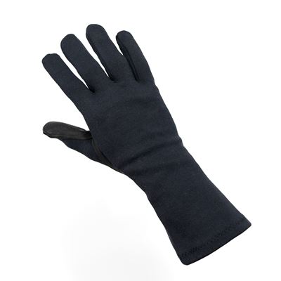 Rękawice pilotażowe BW aramid/skóra CZARNE używane