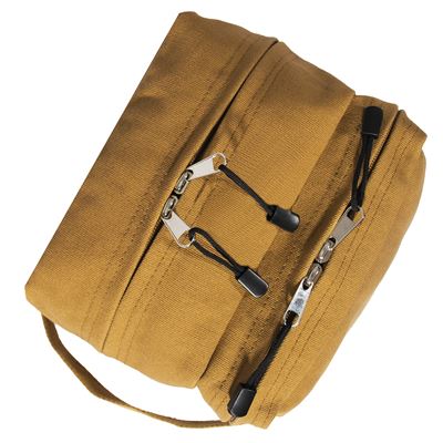Torba podróżna z dwiema kieszeniami higienicznymi COYOTE BROWN
