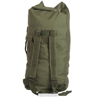 Torba okrętowa US NYLON z dwoma paskami ZIELONA używana