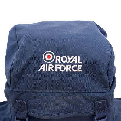 Batoh BRITSKÝ RAF medium MODRÝ použitý bílý nápis Armia brytyjska 91403664 2