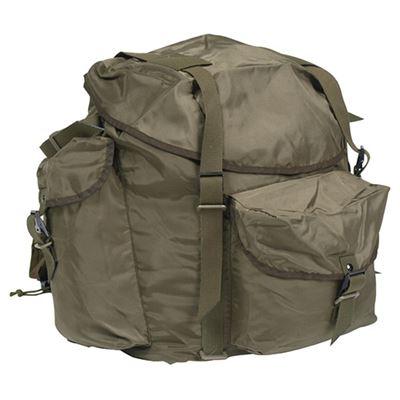 Plecak CRAZY nylon bez pasków używany GREEN