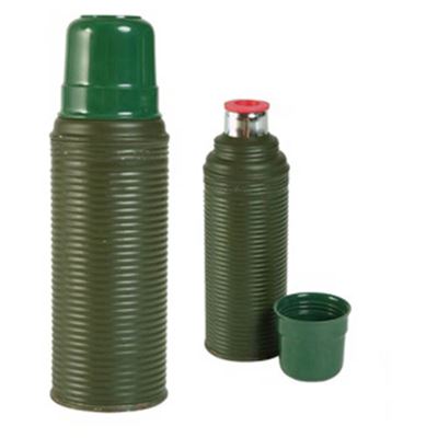 Termos SZWECJA gumowy korek 0,5l ZIELONY używany