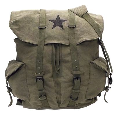 Plecak VINTAGE WEEKEND STAR GREEN