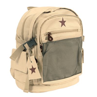 Plecak DELUXE VINTAGE STAR KHAKI