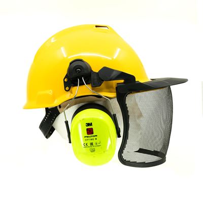 Kask z osłoną i słuchawkami PELTOR OPTIME III używany