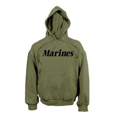 Bluza z kapturem US MARINES ZIELONA
