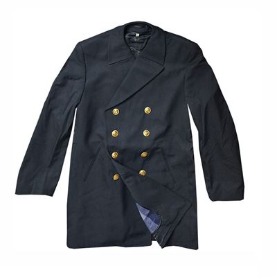 NAVY BW Colani płaszcz ze złotymi guzikami DARK BLUE
