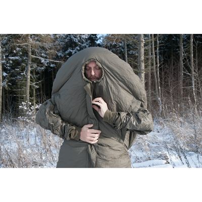 Śpiwór ekstremalny z rękawami Survival ONE OLIV – ZIELONY CARINTHIA 92070 7