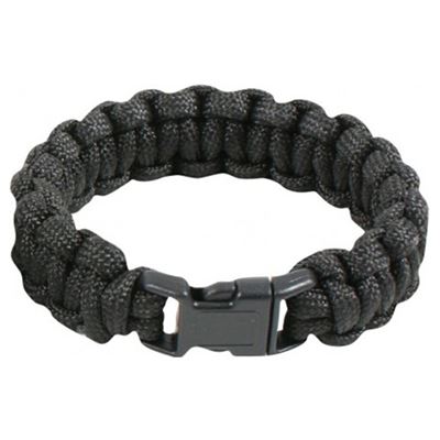 Bransoletka SURVIVAL PARACORD BLACK