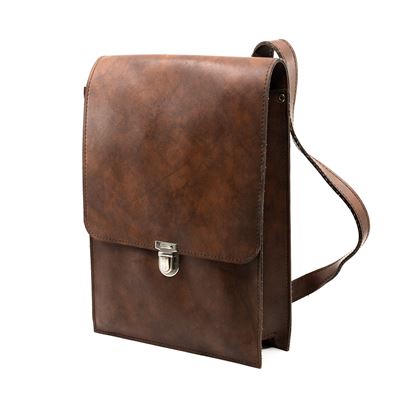 Taška na doklady RUMUNSKÁ přes rameno koženka HNĚDÁ