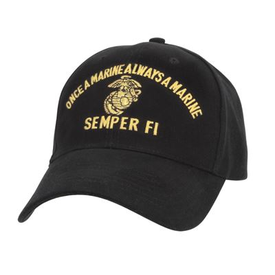 Czapka MARINE SEMPER FI baseball CZARNA