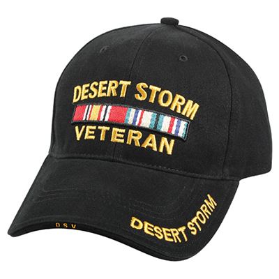 Czapka baseballowa DELUXE DESERT STORM VETERAN CZARNA