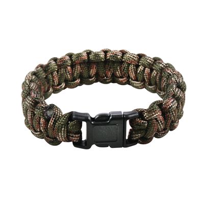 Bransoletka SURVIVAL PARACORD WOODLAND
