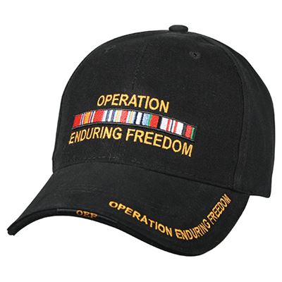 Czapka DELUXE ENDURING FREEDOM baseball CZARNA