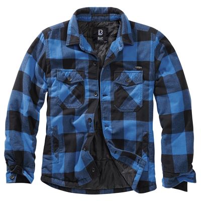 Koszula flanelowa z długim rękawem BLACK/Blue marki LUMBERJACKET