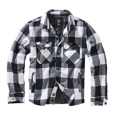 LUMBERJACKET koszula flanelowa z długim rękawem WHITE/BLACK