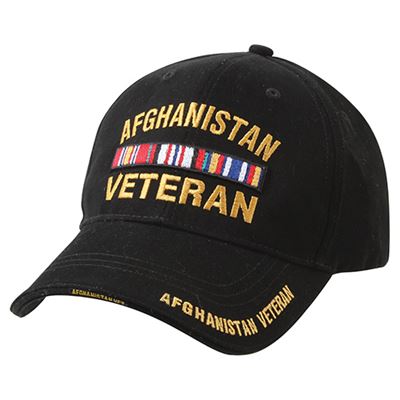 DELUXE AFGANISTAN VETERAN czapka z daszkiem BLACK