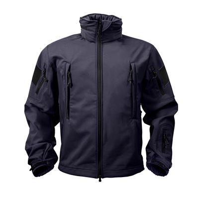 Kurtka TACTICAL z kapturem softshell CIEMNONIEBIESKA