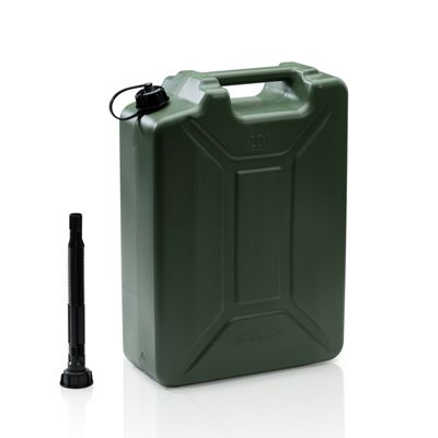 Kanister plastikowy ARMY z rurką do nalewania 20 litrów ZIELONY