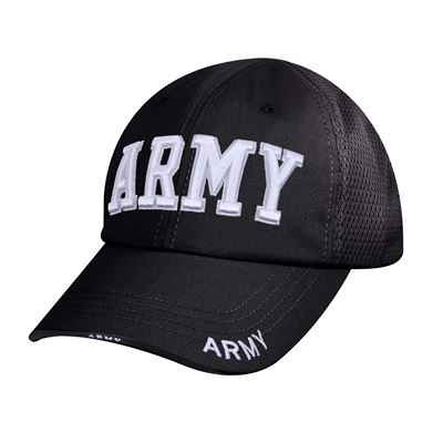 Czapka ARMY z siateczką CZARNA
