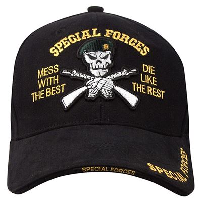 Czapka DELUXE SPECIAL FORCES baseball CZARNA