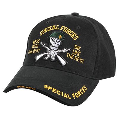 Czapka DELUXE SPECIAL FORCES baseball CZARNA