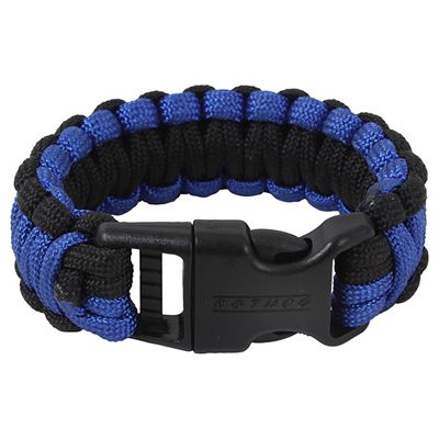 Bransoletka SURVIVAL DELUXE NIEBIESKA/CZARNA