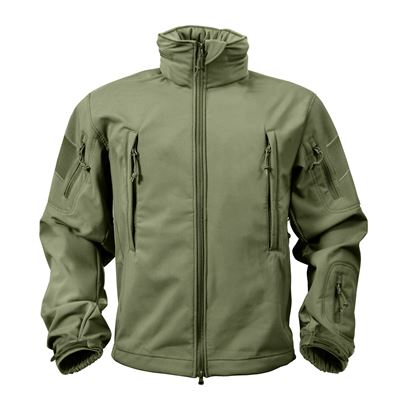 Kurtka softshell z kapturem TACTICAL GREEN