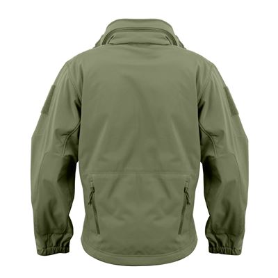 Kurtka softshell z kapturem TACTICAL GREEN