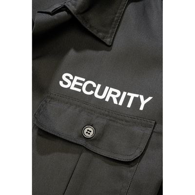Koszula US SECURITY z krótkim rękawem, CZARNA