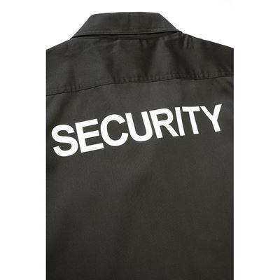 Koszula US SECURITY z krótkim rękawem, CZARNA