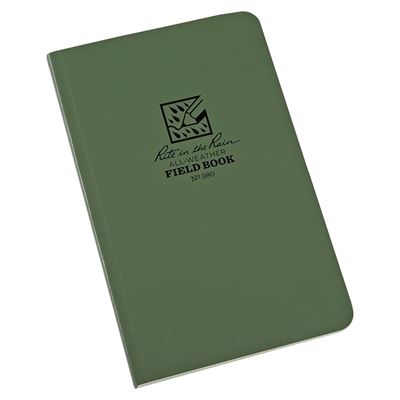 Wodoodporny notatnik TACTICAL Field Book GREEN